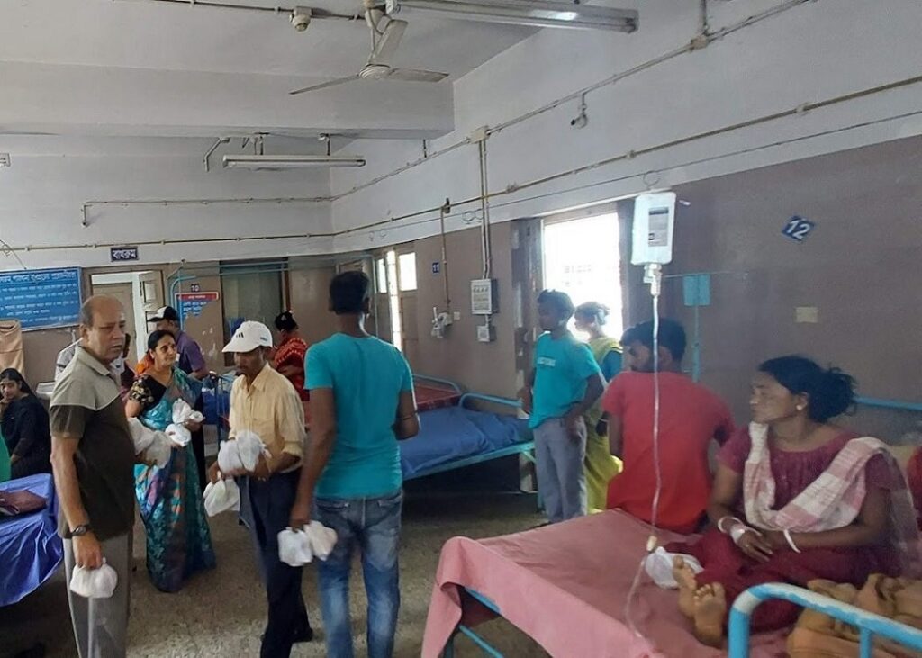 Fruit distribution in Hospital